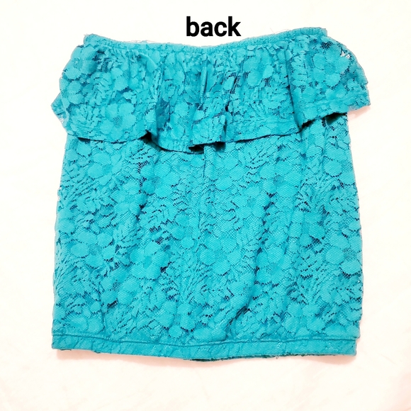 Aeropostale Teal Lace Tube Top - Picture 3 of 3